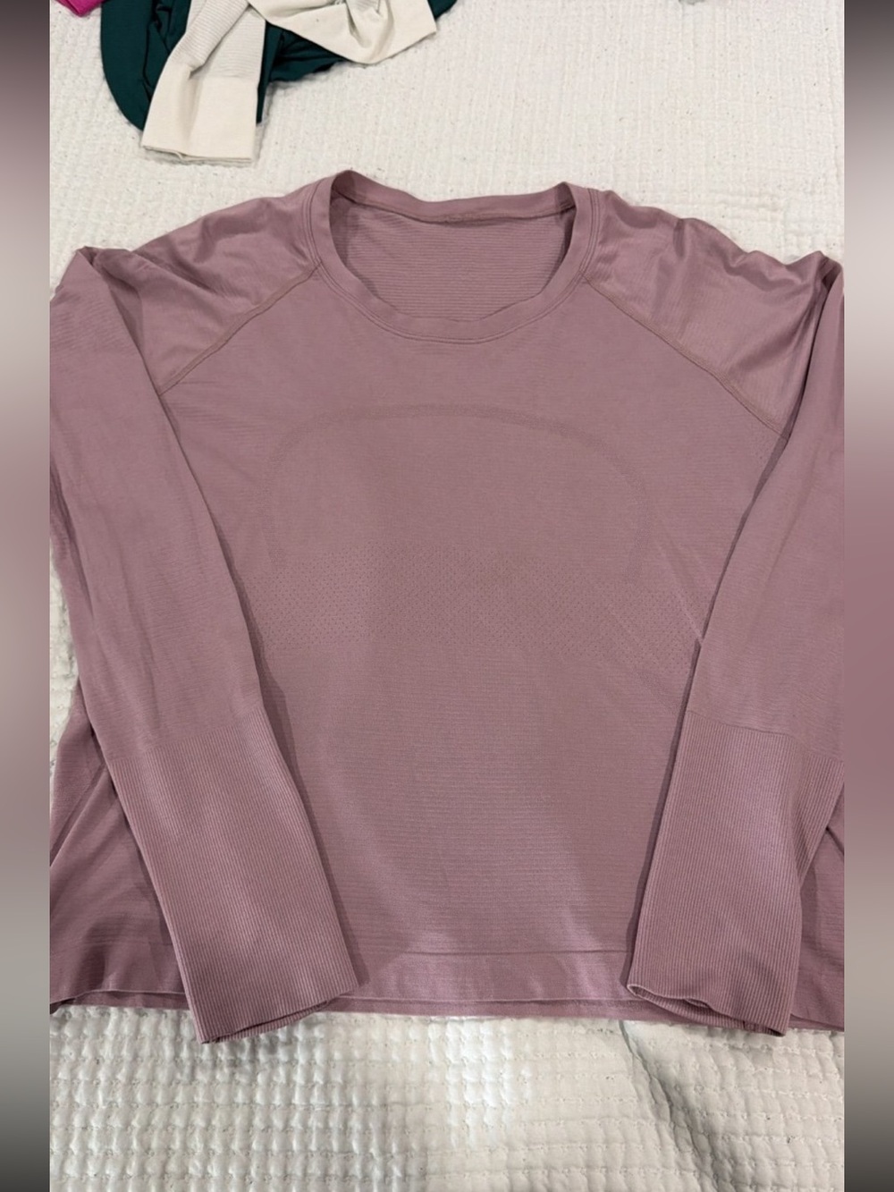 Lululemon Long Sleeve Swiftly Tech (14) Waist Length Rose Blush